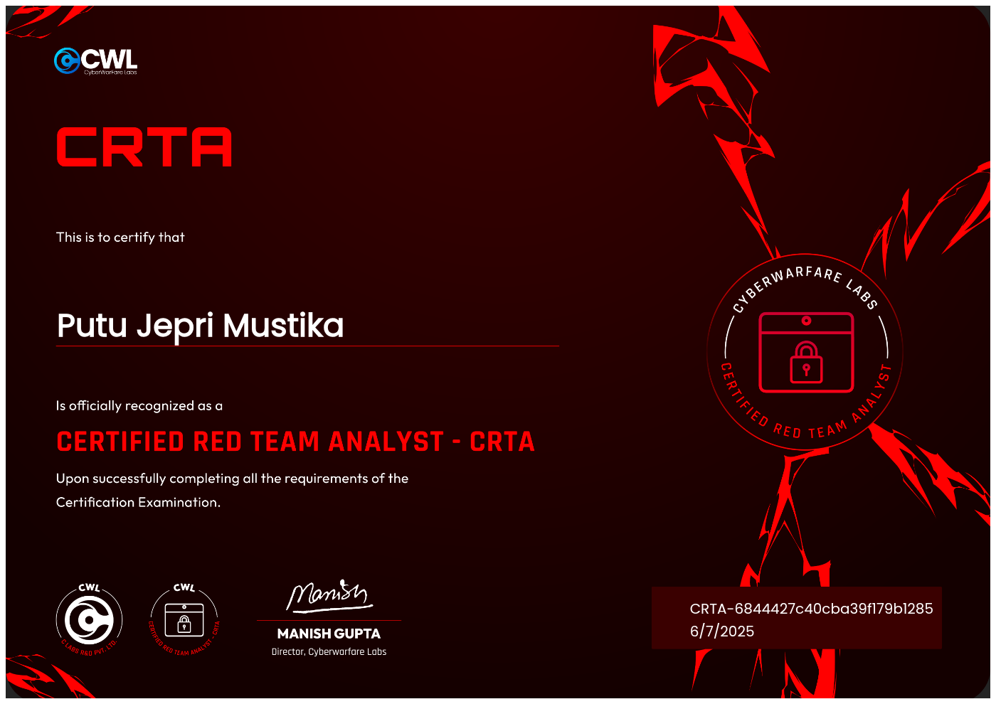 certificate
