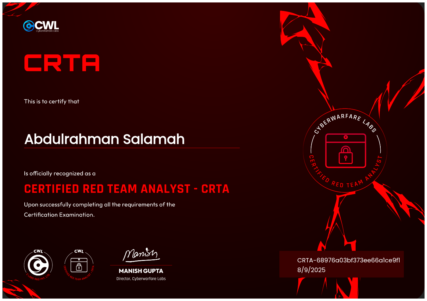 certificate
