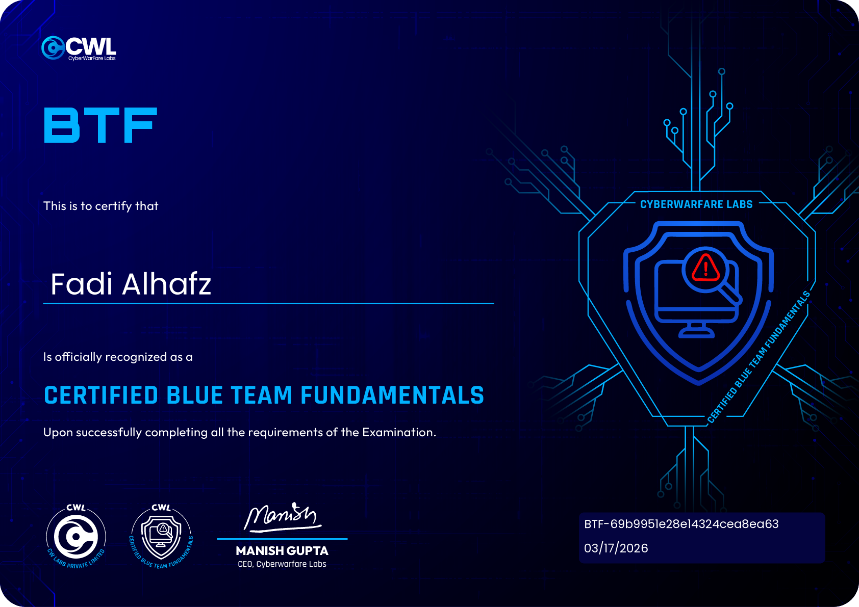 certificate